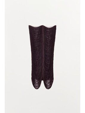 ZARA FRINGED MIDI SKIRT